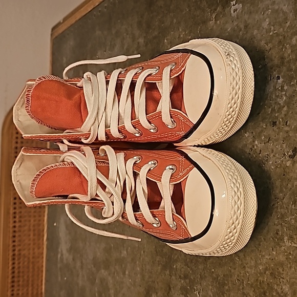 Watermelon Pink High Top Converse - Picture 3 of 8